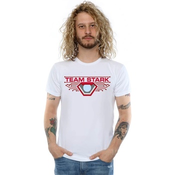 Vêtements Homme T-shirts manches longues Marvel Captain America Civil War Team Stark Blanc