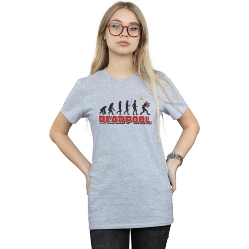 Vêtements Femme T-shirts manches longues Marvel Deadpool Evolution Gris