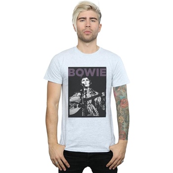 Vêtements Homme T-shirts manches longues David Bowie Rock Poster Gris