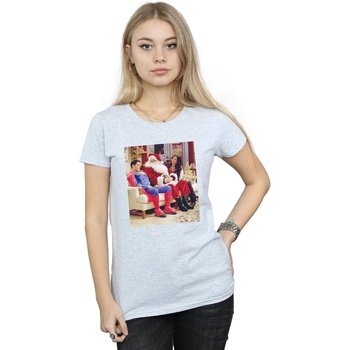 Vêtements Femme T-shirts manches longues Friends Couch Santa Gris