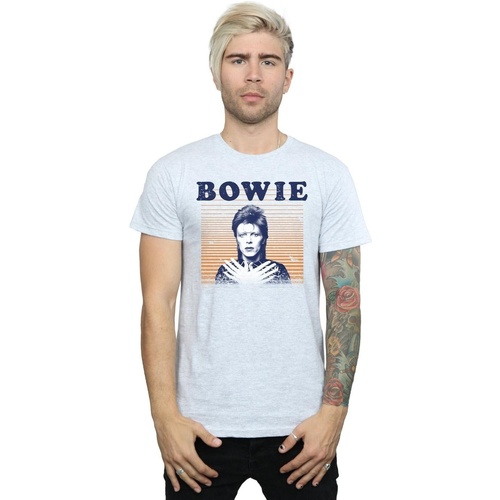 Vêtements Homme T-shirts manches longues David Bowie  Gris