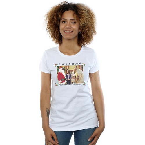 Vêtements Femme T-shirts manches longues Friends Sacs femme à moins de 70 Blanc