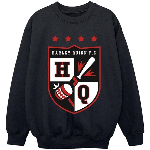 Vêtements Garçon Sweats Justice League Harley Quinn FC Pocket Noir