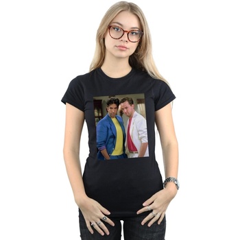 Vêtements Femme T-shirts manches longues Friends 80's Ross And Chandler Noir