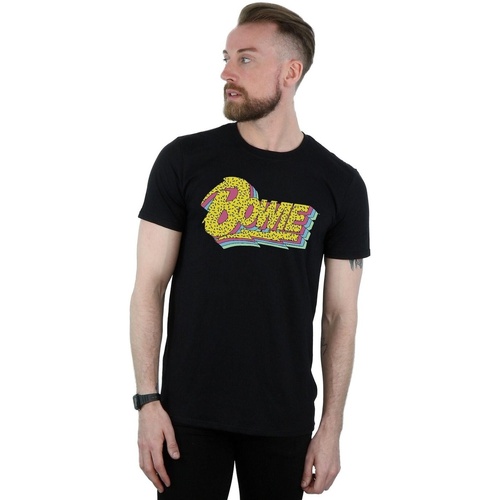 Vêtements Homme T-shirts manches longues David Bowie Moonlight 90s Logo Noir