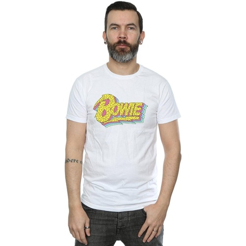 Vêtements Homme T-shirts manches longues David Bowie Moonlight 90s Logo Blanc