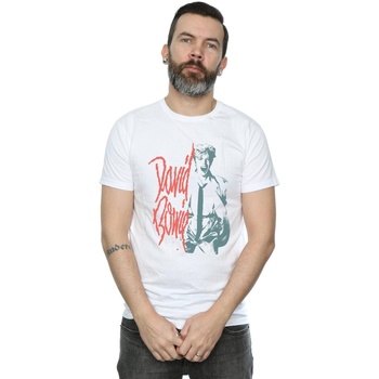 Vêtements Homme T-shirts manches longues David Bowie Mono Shout Blanc