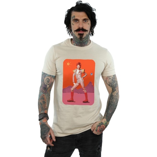 Vêtements Homme T-shirts manches longues David Bowie On Mars Multicolore