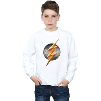 Vêtements Garçon Sweats Dc Comics Justice League Movie Flash Emblem Blanc
