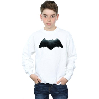 Vêtements Garçon Sweats Dc Comics Justice League Movie Batman Emblem Blanc