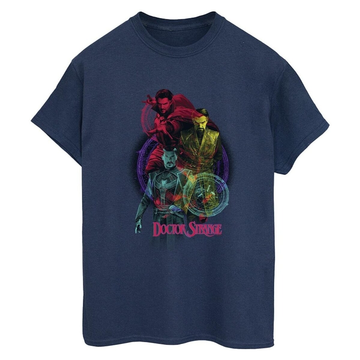 Vêtements Femme T-shirts manches longues Marvel Doctor Strange Rainbow Bleu