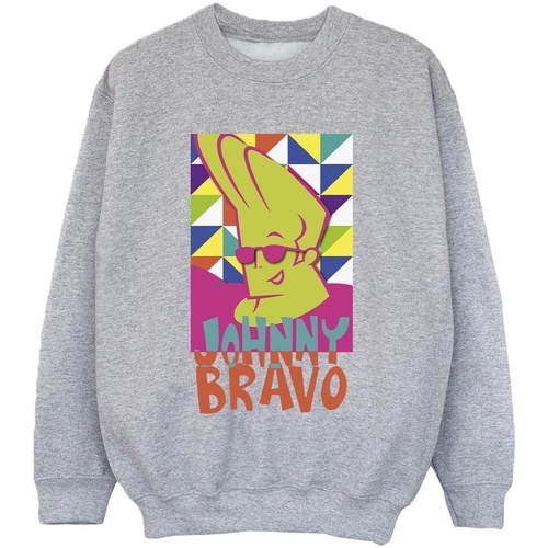 Vêtements Garçon Sweats Johnny Bravo Multi Triangles Pop Art Gris