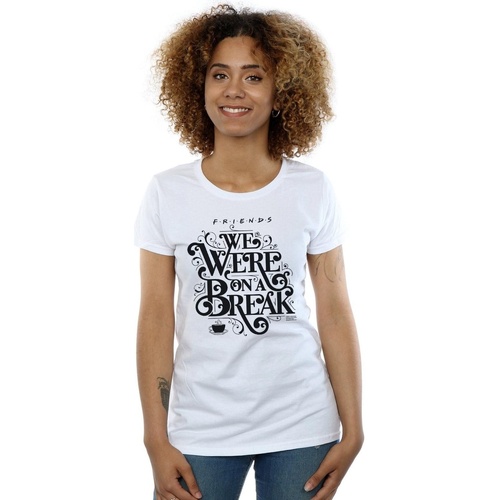 Vêtements Femme T-shirts manches longues Friends On A Break Ornamental Blanc