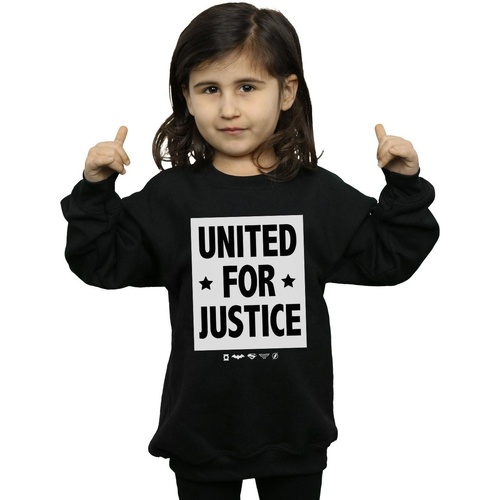 Vêtements Fille Sweats Dc Comics Justice League United For Justice Noir