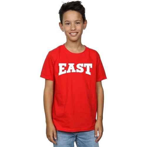 Vêtements Garçon T-shirts manches courtes Disney Bouts de canapé / guéridons Musical East High Rouge