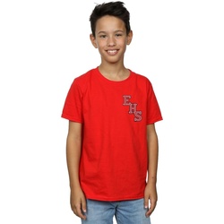 Vêtements Garçon T-shirts manches courtes Disney High School Musical The Musical EHS Logo Breast Print Rouge