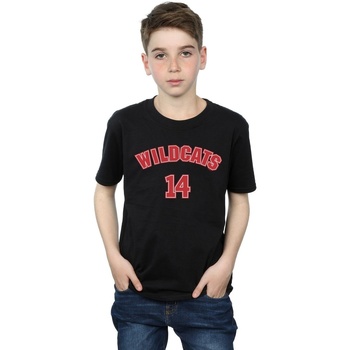 Vêtements Garçon T-shirts manches courtes Disney High School Musical The Musical Wildcats 14 Noir