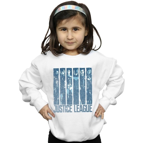 Vêtements Fille Sweats Dc Comics Justice League Movie Double Indigo Blanc
