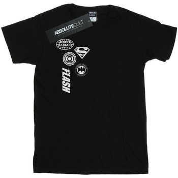 Vêtements Garçon T-shirts manches courtes Dc Comics Justice League Icons Cluster Noir