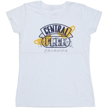 Vêtements Femme T-shirts manches longues Friends Central Perk Blanc