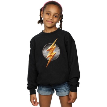 Vêtements Fille Sweats Dc Comics Justice League Movie Flash Emblem Noir