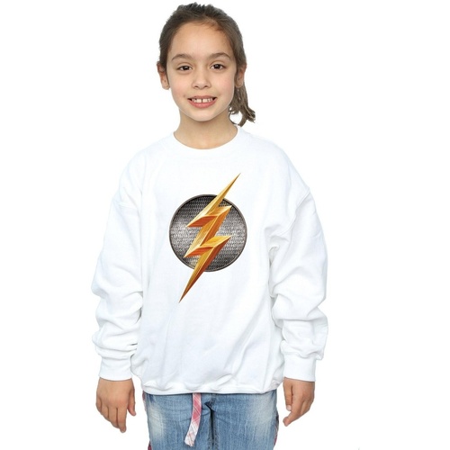 Vêtements Fille Sweats Dc Comics Justice League Movie Flash Emblem Blanc