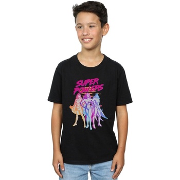 Vêtements Garçon T-shirts manches courtes Dc Comics Super Powers Neon Tropics Noir
