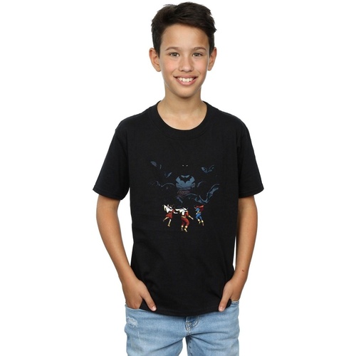 Vêtements Garçon T-shirts manches courtes Dc Comics Batman Shadow Bats Noir