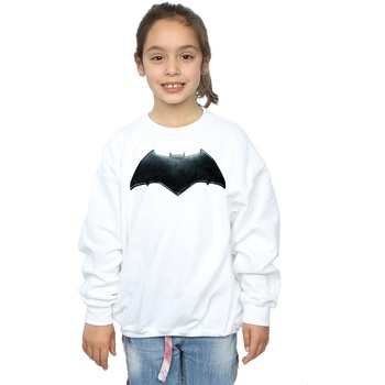 Vêtements Fille Sweats Dc Comics Justice League Movie Batman Emblem Blanc