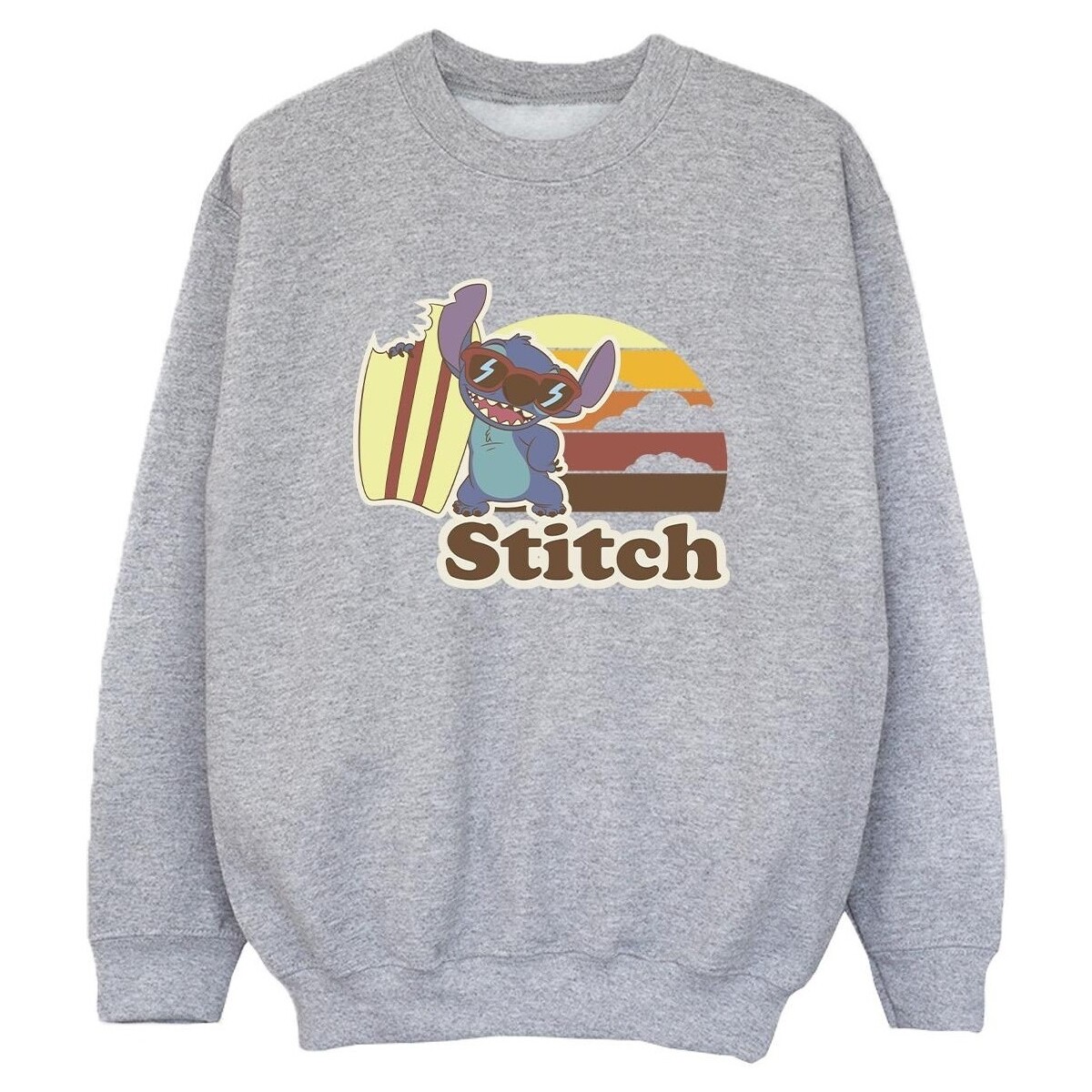 Vêtements Garçon Sweats Disney Lilo And Stitch Bitten Surfboard Gris