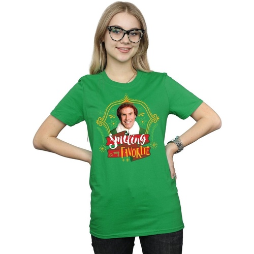Vêtements Femme T-shirts manches longues Elf Buddy Smiling Vert
