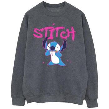 Vêtements Garçon Sweats Disney Lilo And Stitch Graffiti Gris