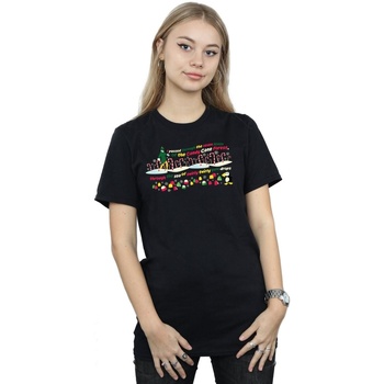 Vêtements Femme T-shirts manches longues Elf Candy Cane Forest Noir