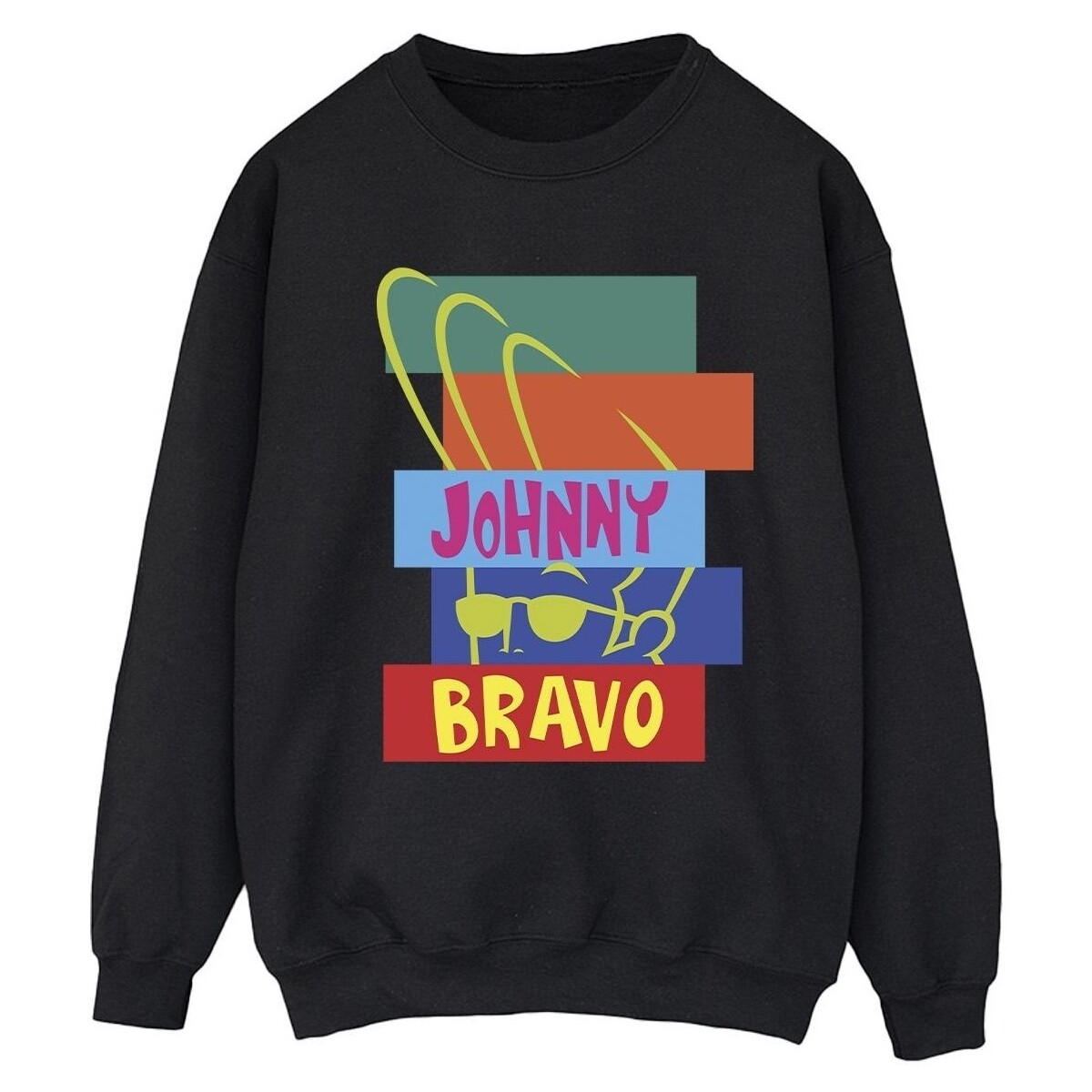 Vêtements Femme Sweats Johnny Bravo Rectangle Pop Art Noir