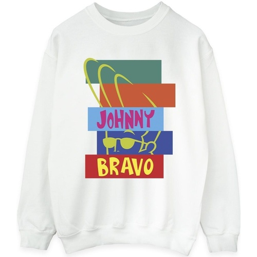 Vêtements Femme Sweats Johnny Bravo Rectangle Pop Art Blanc