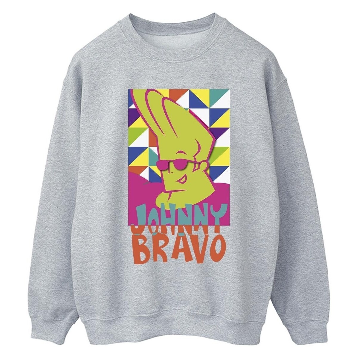Vêtements Femme Sweats Johnny Bravo Multi Triangles Pop Art Gris