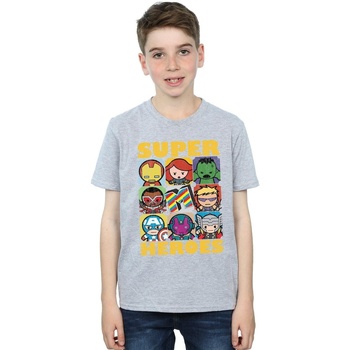 Vêtements Garçon T-shirts manches courtes Marvel Kawaii Super Heroes Gris