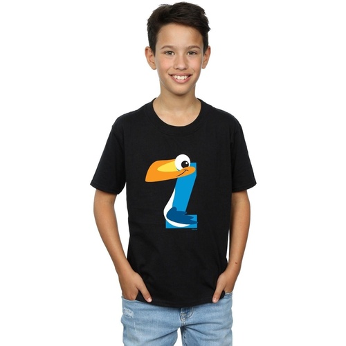 Vêtements Garçon T-shirts manches courtes Disney Alphabet Z Is For Zazu Noir