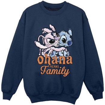 Vêtements Garçon Sweats Disney Lilo And Stitch Ohana Angel Hug Bleu