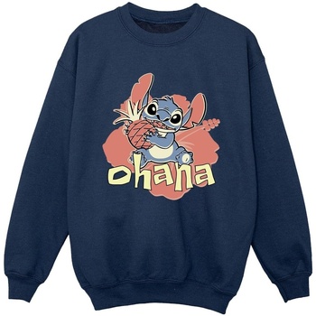 Vêtements Garçon Sweats Disney Lilo And Stitch Ohana Pineapple Bleu