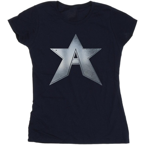 Vêtements Femme T-shirts manches longues Marvel The Falcon And The Winter Soldier A Star Bleu