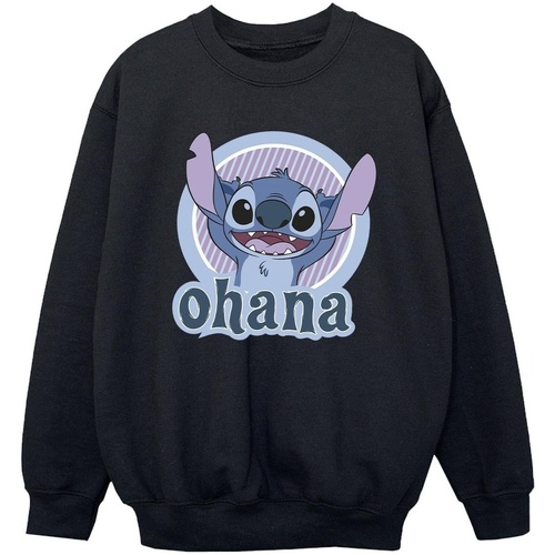 Vêtements Garçon Sweats Disney Lilo And Stitch Ohana Circle Noir