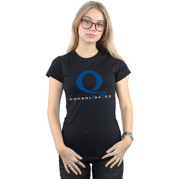 Vêtements Femme T-shirts manches longues Dc Comics Arrow Queen Consolidated Logo Noir