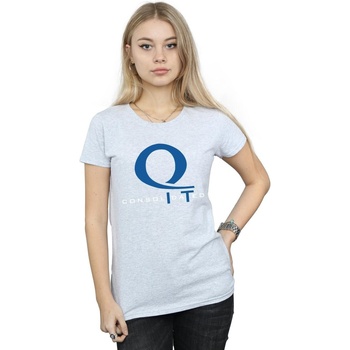 Vêtements Femme T-shirts manches longues Dc Comics Arrow Queen Consolidated Logo Gris