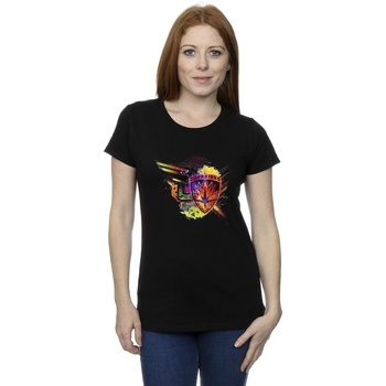 Vêtements Femme T-shirts manches longues Marvel Guardians Of The Galaxy Abstract Shield Chest Noir