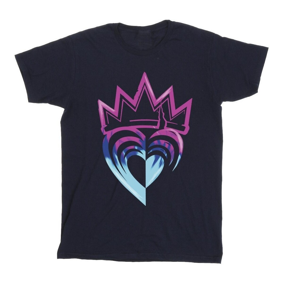 Vêtements Homme T-shirts manches longues Disney Descendants Pink Crown Bleu