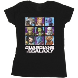 Vêtements Femme T-shirts manches longues Guardians Of The Galaxy Character Squares Noir
