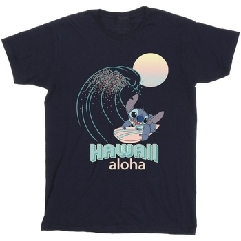 Vêtements Garçon T-shirts manches courtes Disney Lilo And Stitch Hawaii Bleu