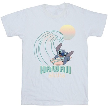 Vêtements Garçon T-shirts manches courtes Disney Lilo And Stitch Hawaii Blanc