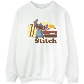 Vêtements Femme Sweats Disney Lilo And Stitch Bitten Surfboard Blanc